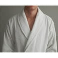 thumbnail image 2 of luxury hotel & spa white terry cloth 100% turkish cotton unisex bathrobe, 2 of 4