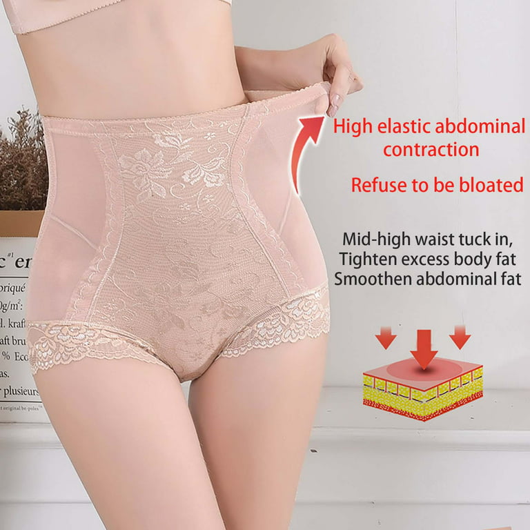 Women'S High Waist Belly Lifting Hip Breathable High Elastic Trunks Women  Panties plus Size Boxes