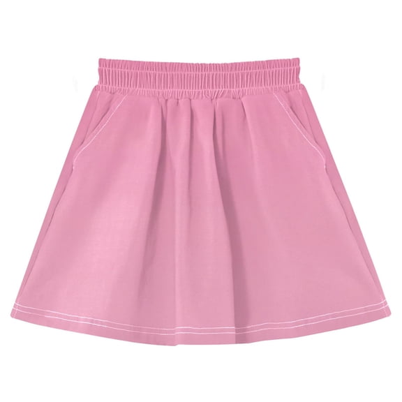 High-quality Cotton Girls' Skirts A-shaped Girls Activewear Skirt Shorts with Pockets Color Is Smooth and Uniform 3-10Y