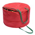 thumbnail image 1 of Wreath Storage Container Christmas Hanging Wreath Storage Bag Festive Wreath Storage Box with Dual Zippers and Handles for, 1 of 10