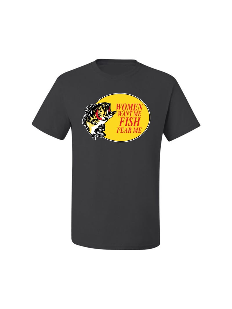 Fish Fear Me T-Shirt - Funny Fishing & Hunting Graphic Tee - Unisex Soft Cotton Grandpa Gift Shirt