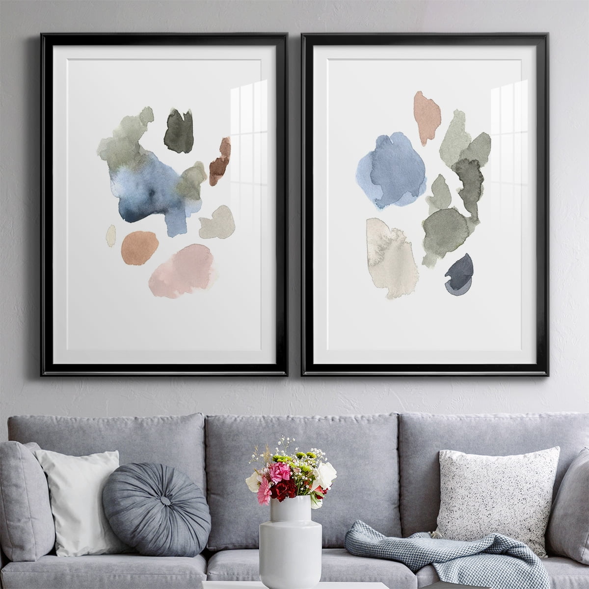 Wexford Home Fresh Start I Premium Framed Print, 30.5" x 42.5" - Ready to Hang, Black (Set of 2)