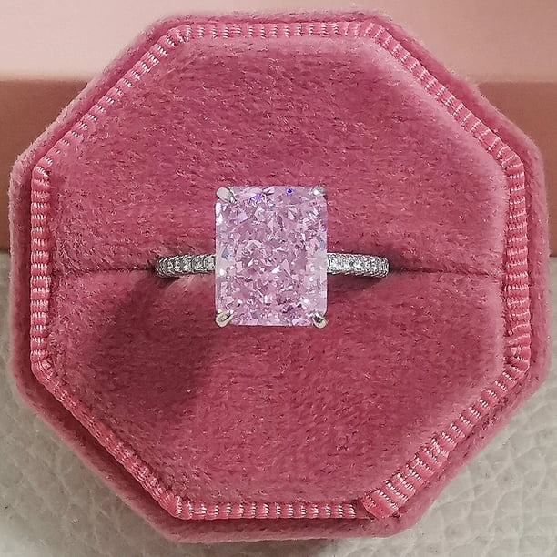 Anillo de diseño de lujo de nicho de alta gama con corte de flor de hielo europeo y americano para mujeres
