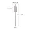 thumbnail image 2 of 10uds Goma Pulido Barrena Silicona Pulido Ruedas 150 Grano 6mm Diámetro Montado Esmerilado Cabeza para Eléctrica Amoladora Giratoria Herramienta, Cono Forma, 2 of 6