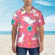 thumbnail image 2 of Fotbe Yoga Unicorn Camisa Hawaiana para Hombre Unisex – Camisa Casual de Verano con Botones de Manga Corta de Algodón y Lino,Small, 2 of 7