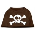 thumbnail image 1 of Skull Crossbone Screen Print Shirt Brown Xl (16), 1 of 1