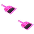 thumbnail image 6 of FRCOLOR 2pcs Practical Plastic Mini Broom and Dustpan Set for Desktop Pets Nest Cage Cleaning (Rosy), 6 of 8