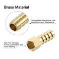 thumbnail image 4 of Uxcell 10 Pack Brass Hose Barb Fitting, 3/8" Bard x 1/8" NPT Female Hose Connector, 4 of 6