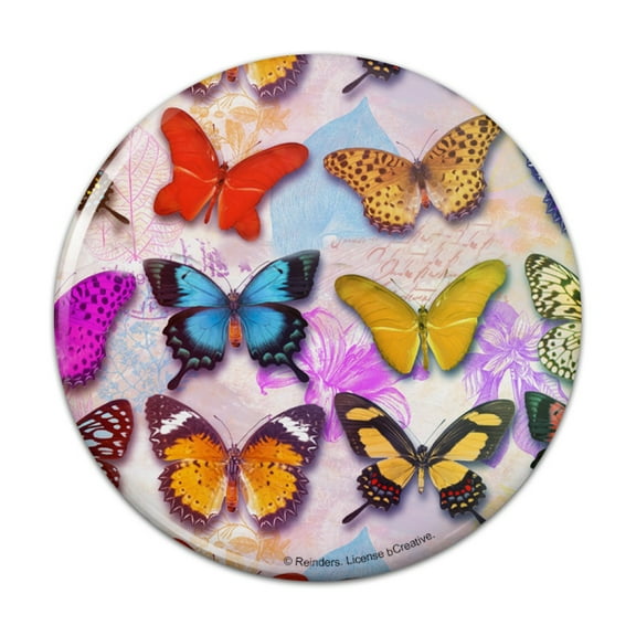 Colorful Butterflies Butterfly Design Pinback Button Pin