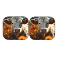 thumbnail image 7 of Fotbe Sunflower Cow In Flower Field 2-Piece Car Windshield Sun Shade | Sun Blocker for Car Windshield | Foldable Automotive Interior Accessories for Sun Protection-Large, 7 of 7
