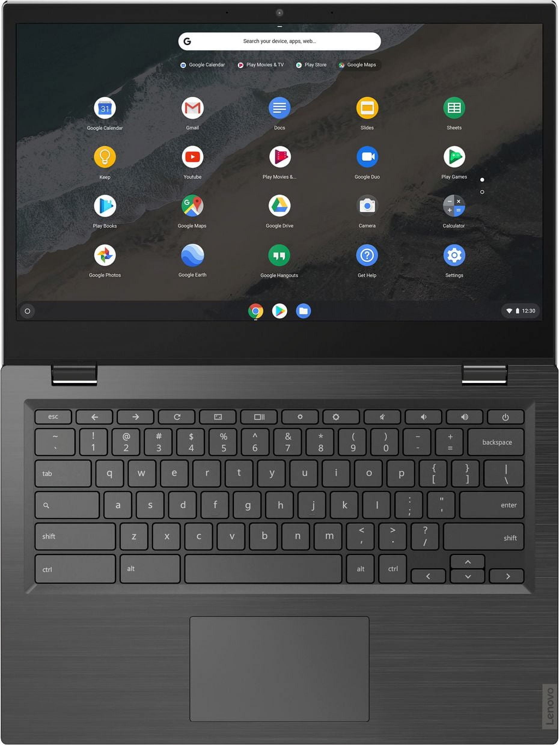 Lenovo S345-14AST 14" Touchscreen Chromebook AMD A6-Series 4GB  AMD Radeon R5 32GB - Platinum Gray