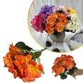 thumbnail image 2 of Artificial Begonia Flower Flower Wedding Home Living Room Geranium Flower These Flowers Enhance The Beauty Of Their Environment, Orange, 2 of 9