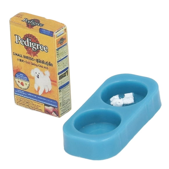 Juguete de comida para mascotas en miniatura, modelo de comida para mascotas en miniatura, modelo de comida para mascotas en miniatura, instalación sin esfuerzo