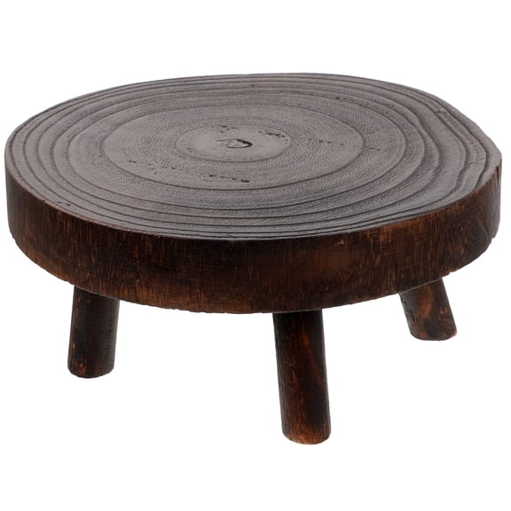 GAXIRE Rustic Wooden Coffee Table and Small Stool, Multipurpose Decorative Desktop Stand for Home and Office Use