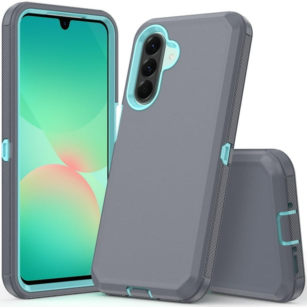 Funda para teléfono celular COOYA Samsung Galaxy A26 6.7 pulgadas, gris rugosa