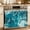 Blue Aqua, variant on Teal Green Ocean Shark Oven Skirt Curtain 32"Wx24"L,Waterproof Ruffled Stove Cover Skirt with 8 Ribbon Ties,Coastal Wave Summer Beach Decorative Oven Door Curtains Drapes for Kitchen Cabinet Storage