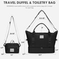 thumbnail image 2 of Bolsa de viaje WOOMADA Weekender Overnight para mujer, color negro, 2 of 7