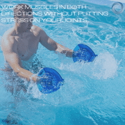 AquaLogix High Resistance Aquatic Bell Set - Fitness and Recovery Equipment for Pool Exercise