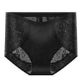 thumbnail image 6 of Kmdttou Women's Seamless Underwear Sexy Lace High Cut Panties Comfort Bikini Panty Stretch Underpants Breathable Ladies Briefs (Available in Plus Size) Black-M, 6 of 8