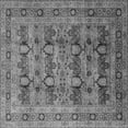 thumbnail image 1 of Ahgly Company Machine Washable Indoor Square Oriental Gray Industrial Area Rugs, 6' Square, 1 of 4