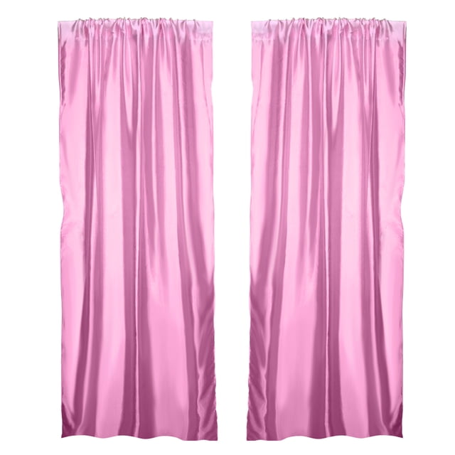 Cortina Panel Persiana Colgante Jacquard Moderna Rosa Rosado