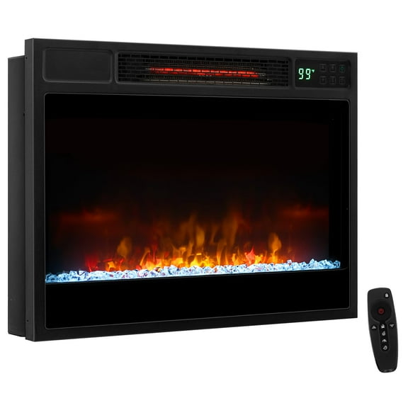 Inserto para chimenea eléctrica COSTWAY de 23 pulgadas y 1500 W con control remoto