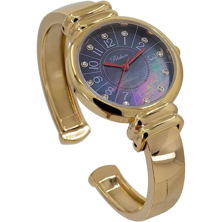 Blekon Original Mother of Pearl Cuff Bracelet Watch for 