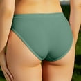 thumbnail image 3 of Bigersell Seamless Underwear for Women Thong Clearance Womens Boxers Briefs Underwear Bikini Panty Style P-1692 Polyester Cheeky Panties Seamless Thongs Ladies Briefs Women's Panties Green M, 3 of 3