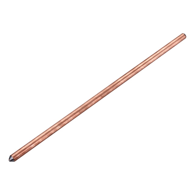 4ft Copper Grounding Rod - 3/5" Diameter for Electric Fences, Antennas, Satellite Dishes, TV Aerial, Swimming Pool Ground Rods,Other Needs