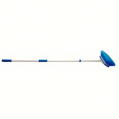STAR BRITE Deluxe Telescoping Deck Brush Kit - Extends 3' - 6' - Extendable Aircraft-Grade Aluminum Handle, Soft or Medium Bristles, Floats if Dropped, Ergonomic Design, Multi-Surface Cleaning
