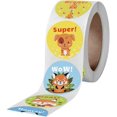 thumbnail image 2 of Cartoon Animal Reward Stickers for Kids Students,1Inch Teacher Encouragement Motivational Lable Sticker for Teacher Classroom Supplies,500pcs/Roll, 2 of 2