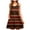 Brown, variant on Zpanxa Sleeveless Ombre Dress Plus Size Women's Casual Round Neck Short Above Knee