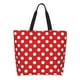 thumbnail image 1 of Fotbe Red Polka Dot Bolsa Tote Estética de Lona con Estampado para Mujer - Bolsa Reutilizable de Hombro Casual para Vacaciones, Compras, Trabajo y Gimnasio, 1 of 8