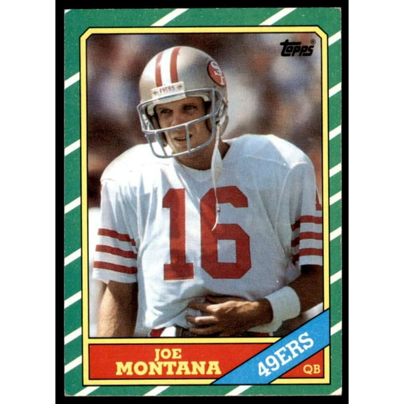 Joe Montana Card 1986 Topps #156