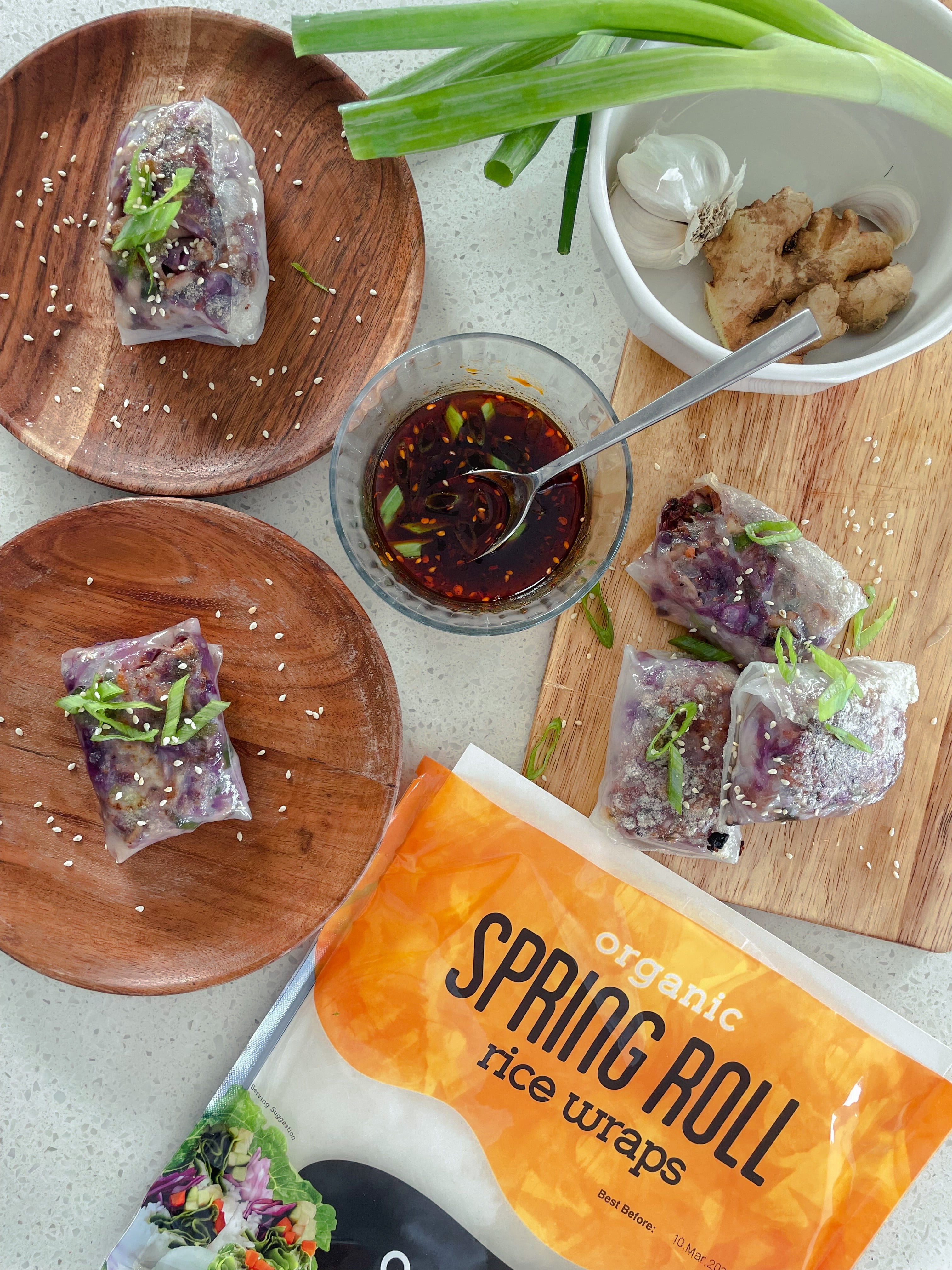 Ocean's Halo Organic Spring Roll Rice Paper Wrap, Shelf-Stable, 4.2 oz