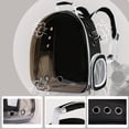 thumbnail image 5 of Transparent Bubble Pet Carrier Backpack, Airline-Approved for Cats and Puppies, Designed for Travel, Hiking, and Outdoor Adventures Black, 5 of 8