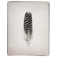 thumbnail image 3 of Van Swearingen, Debra 20x24 Black Modern Framed Museum Art Print Titled - Feather I BW, 3 of 5
