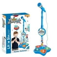 thumbnail image 1 of Microphone et Support pour Enfants, Machines de Karaoké pour Filles, Microphone pour Enfants, Machine de Karaoké Réglable avec Lumière, Pédale, Passe-Temps pour Filles, Jouet Musical de Chant avec Clignotement, 1 of 7