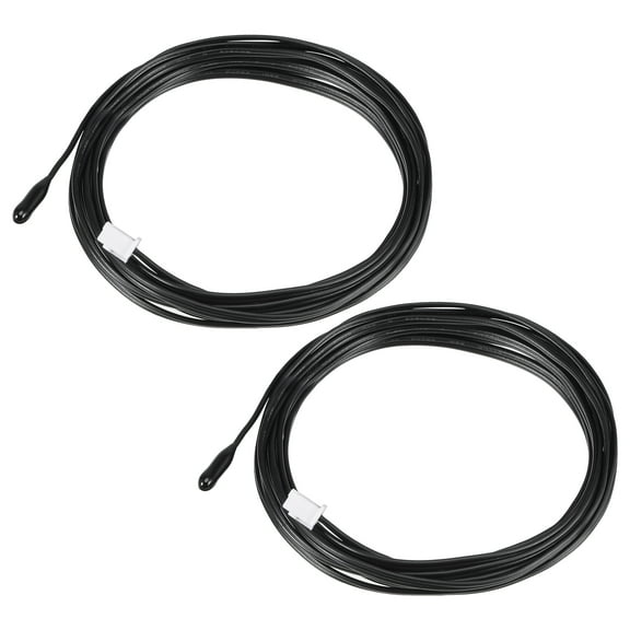 2pcs 10K Temperature Sensor Probe NTC Thermal Sensor Probe 6.6ft Digital Thermometer Extension Cable