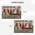 thumbnail image 3 of Rooster Placemats Set of 4 Rustic Country Farm Chicken Table Mats Washable Place Mats for Home Party Indoor Kitchen Dining Table Decoration 12x18 Inch, 3 of 6