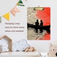 thumbnail image 4 of FORMRS Acrylic Clipboard with Low Profile Clip Standard A4 Letter Size, 12.5" x 9", Illusionary Boat, 4 of 8
