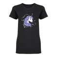 thumbnail image 2 of Stylized Unicorn Shaped T-Shirt Women -Image by Shutterstock, Female XX-Large, 2 of 4