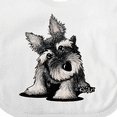 thumbnail image 4 of Inktastic Curious Schnauzer Boys or Girls Baby Bib, 4 of 4
