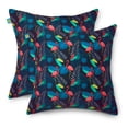thumbnail image 2 of Duck Covers® Water-Resistant Accent Pillows, 18 x 18 Inch, 2 Pack, After Party Flamingo, 2 of 7