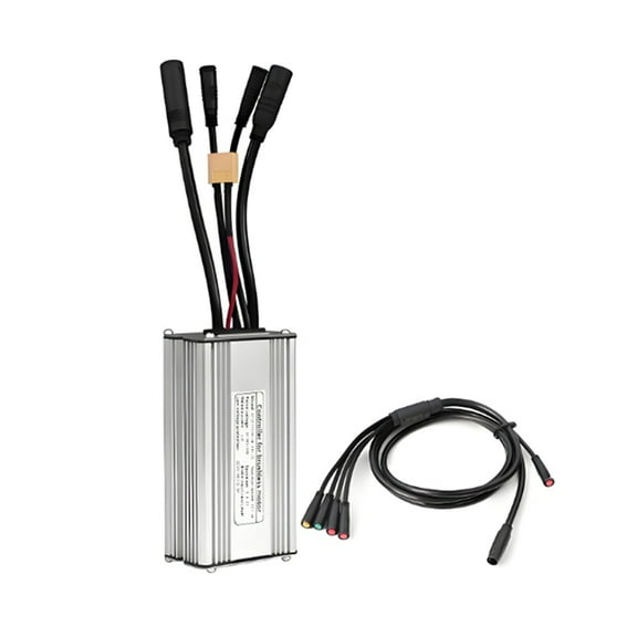 Electric Bicycle Controller with 1T5 Light Wire KT-22A Waterproof Sine Wave Controller Essential E-Bike Accessory,1 * KT-22A controller 1 * 1T5 wire