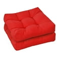 thumbnail image 4 of Gymax Ensemble de 2 Coussins de Siège Carrés pour Chaise, Imperméables, Intérieur Extérieur, Rouge, 4 of 7