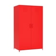 thumbnail image 4 of M optimized 50" Metal Storage Cabinet with Grid Hanging, 3 Storage Space Modern Storage Organizer for Bedroom Living Room Office School, 4 of 9