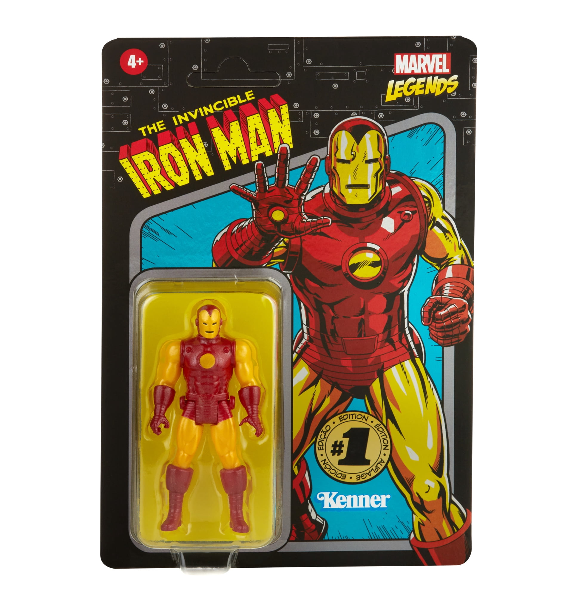 Hasbro Marvel Legends RETRO 3.75 Series 3.75-inch Iron Man & Black Panther Action Figure