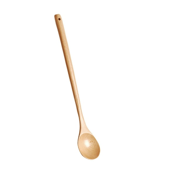 Beechwood Stirring Spoon - Extra Long Cooking Utensil for Non-Stick Cookware & Fermentation