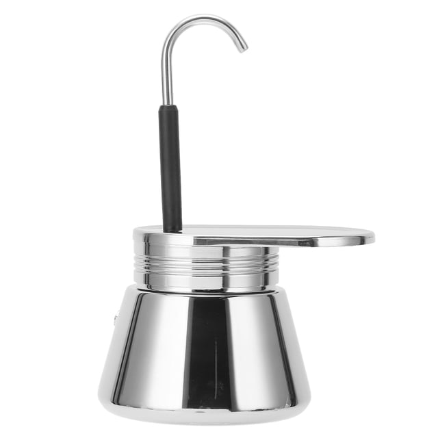 Cafetière Moka à Bec Unique en Acier Inoxydable Cafetière à Verser à la Main Pot Classique Maison Bureau Camping